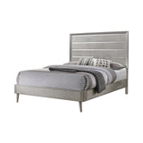 Coaster Ramon Queen Panel Bed Metallic Sterling 4pc Set