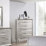 Coaster Ramon 5-Drawer Chest Metallic Sterling