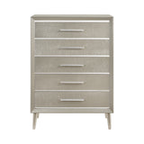 Coaster Ramon 5-Drawer Chest Metallic Sterling