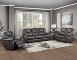 2PC- SOFA&LOVESEAT - MOTION RECINER - CHARCOAL
