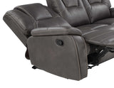 2PC- SOFA&LOVESEAT - MOTION RECINER - CHARCOAL
