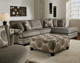 SECTIONAL - VELVET GROOVY SMOKE